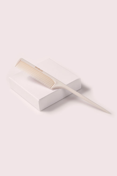 Section and Style Comb on a pink box