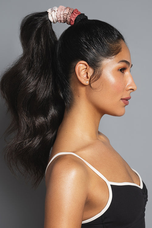 The Hair Edit Affirmation Ribbons in models hair