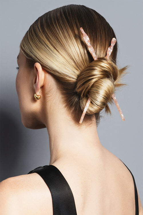 the hair edit marble pin up twist hair sticks in models hair