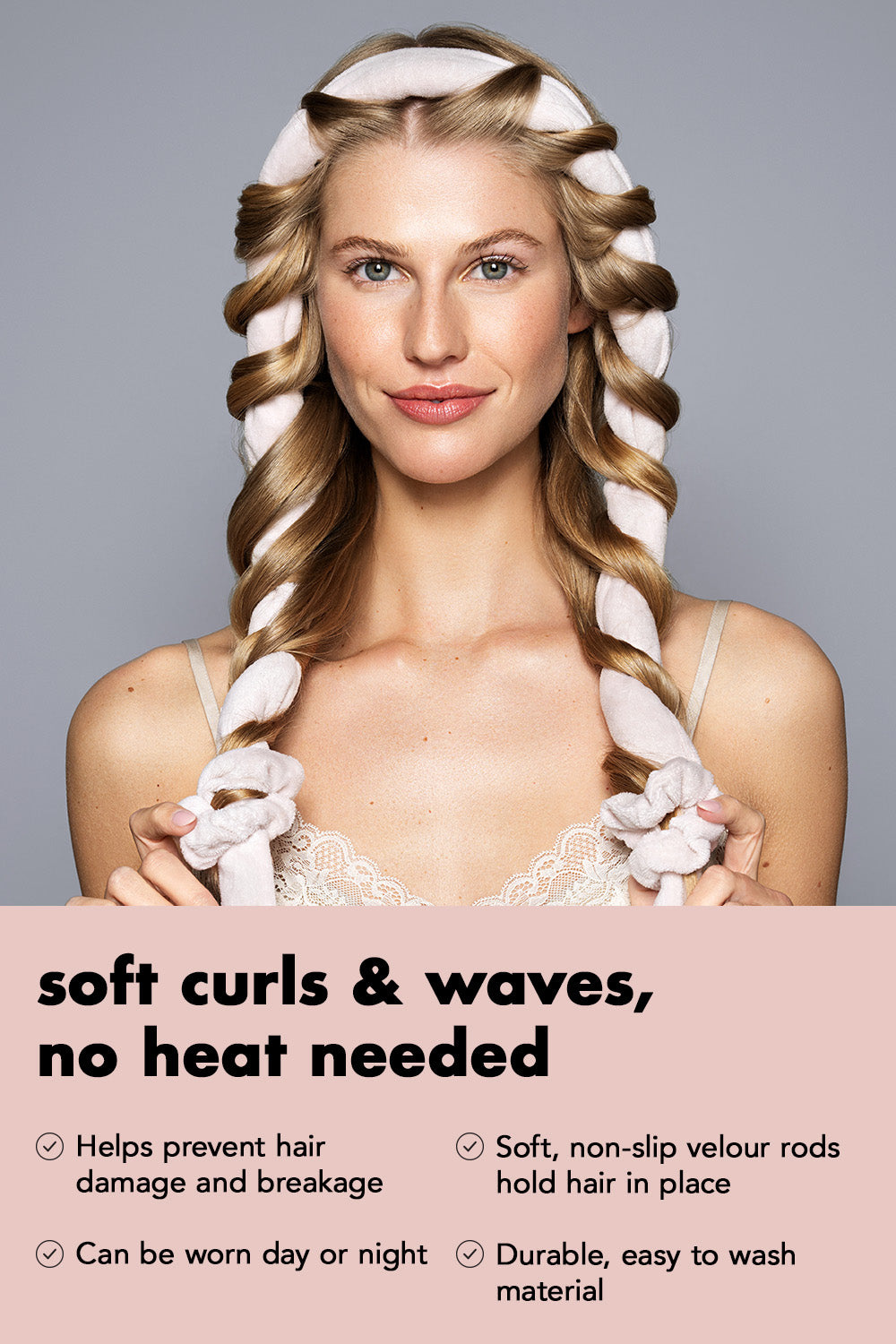 Heatless Soft Ribbon Curl Set