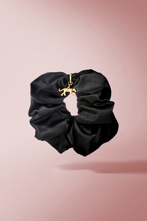 The Hair Edit Charming Ruched Ribbon Scrunchie lifestyle image