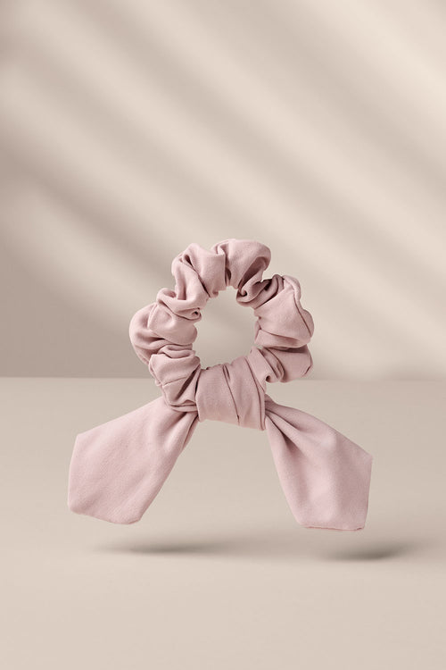 Bow Pose Knotted Ribbon Scrunchie