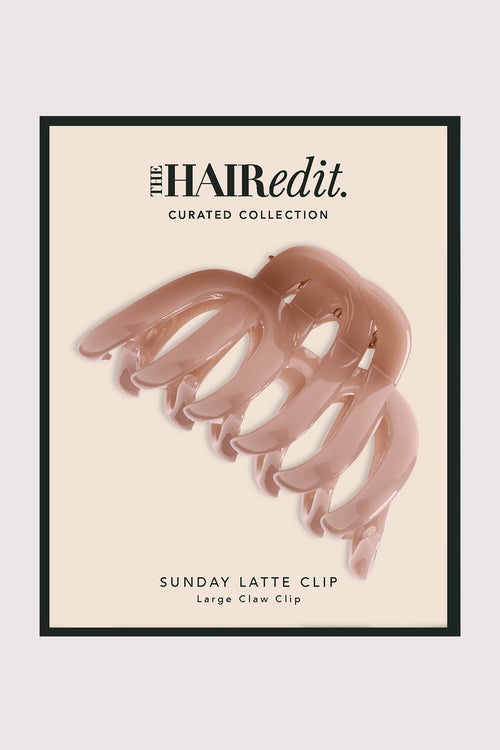 Sunday Latte Claw Clip