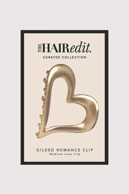 Gilded Romance Heart Claw Clip