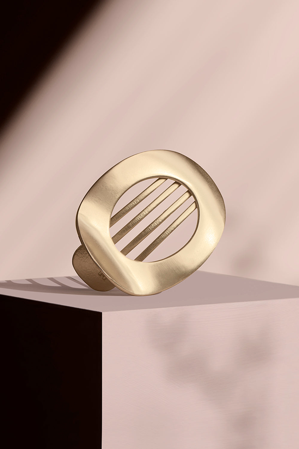 Gilded Ellipse Flat Lay Claw Clip