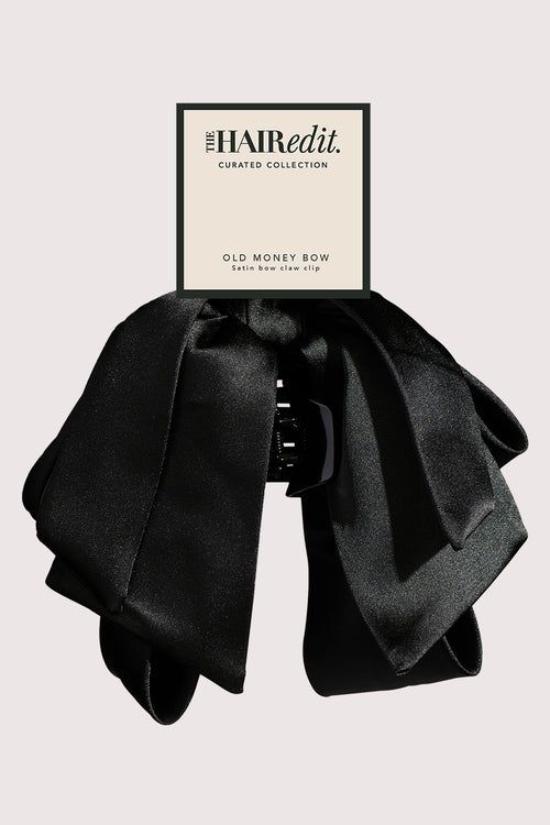 Old Money Satin Bow Claw Clip