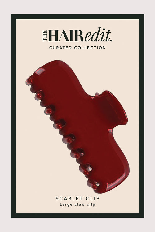 Packaging of The Hair Edit Scarlet Claw Clip