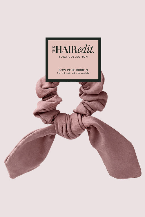 Bow Pose Knotted Ribbon Scrunchie packaging