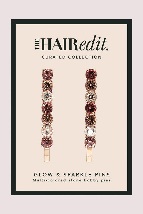 Glow On & Sparkle Gemstone Bobby Pins packaging