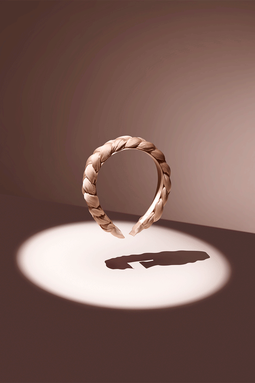 tresse braided fabric headband rotating spot light