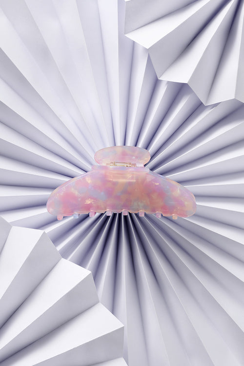 Unicorn Opalescent Marble Claw Clip