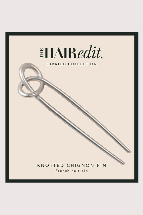 The Hair Edit Knotted Chignon Pin packaging