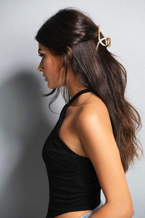 French Twist Claw Clip - Gold