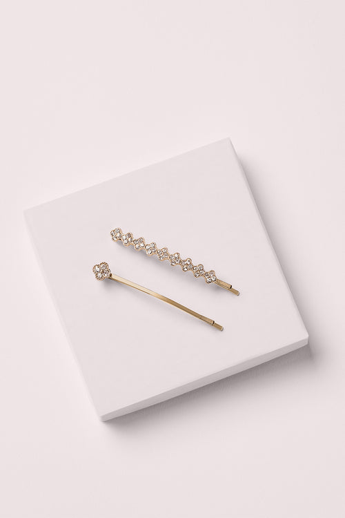 Glam Rhinestone Bobby Pins Set