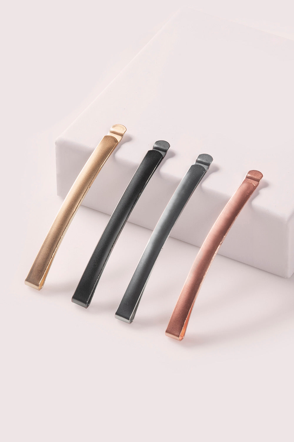 Modern Curved Bobby Pins Set - Gilded