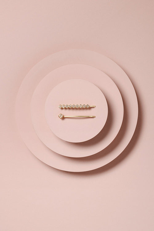 Glam Rhinestone Bobby Pins Set