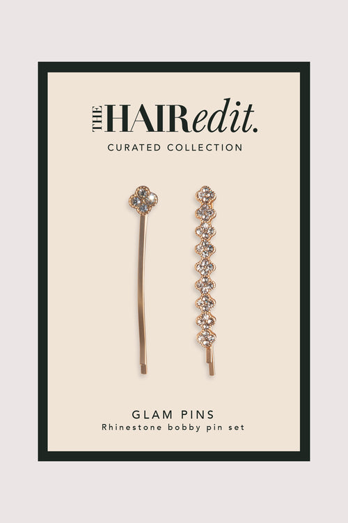 Glam Rhinestone Bobby Pins Set
