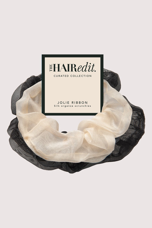 Jolie Ribbon Silk Organza Scrunchies