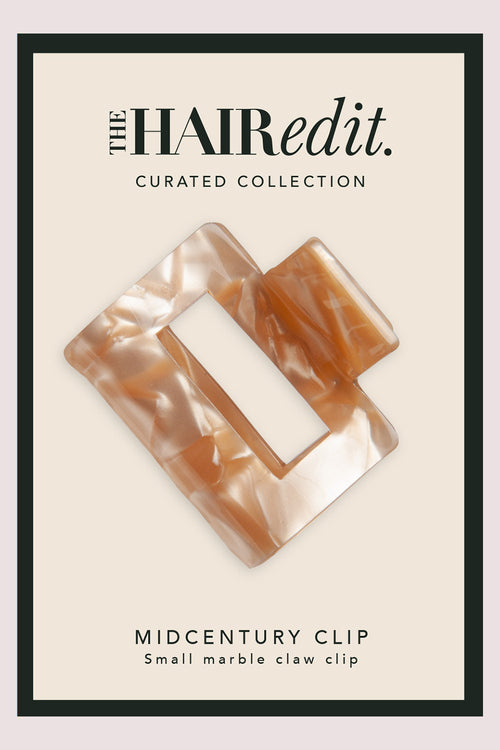 Midcentury Marble Claw Clip