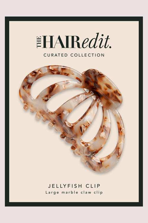 Jellyfish Marble Claw Clip - Rose Tortoise