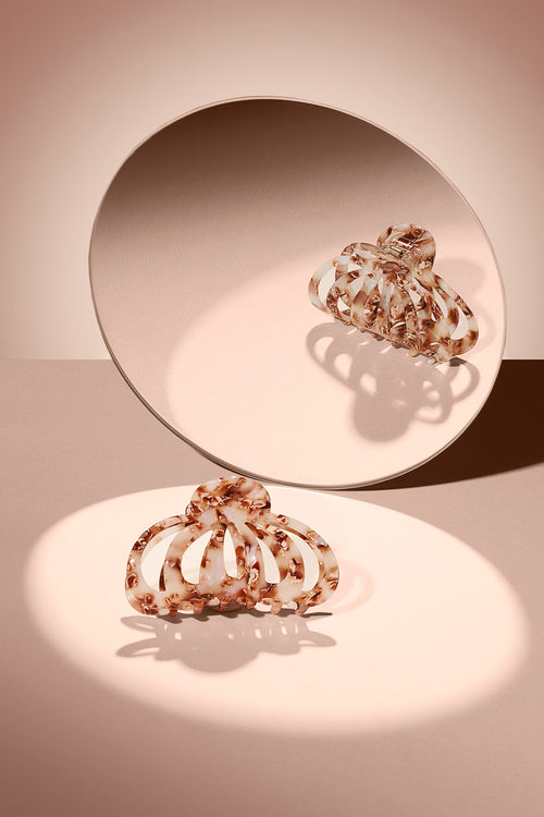 Jellyfish Marble Claw Clip - Rose Tortoise