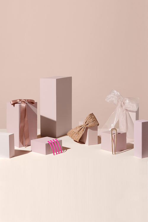 Bow Slide Satin Ribbon Ponytail Hook