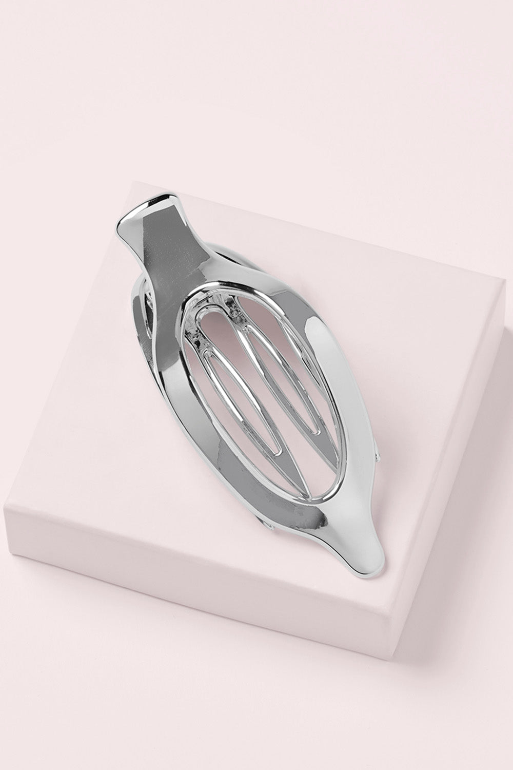 Silver Flat Lay Claw Clip