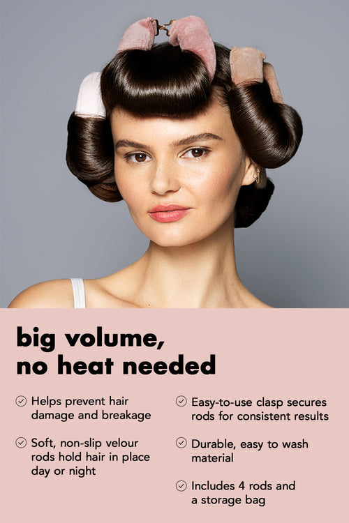 Heatless Volumizing Hair Rods 4-Pack