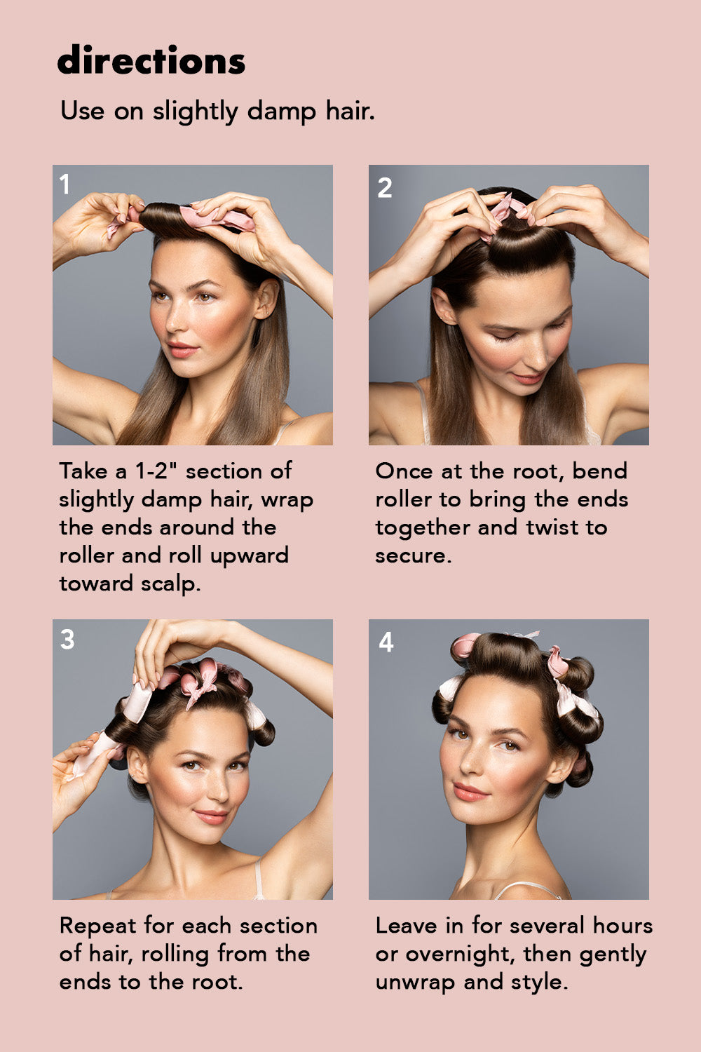 Heatless Curl Define Pillow Hair Rollers 8-Pack5