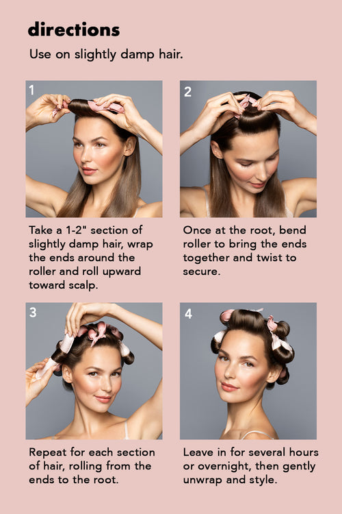 Heatless Curl Define Pillow Hair Rollers 8-Pack