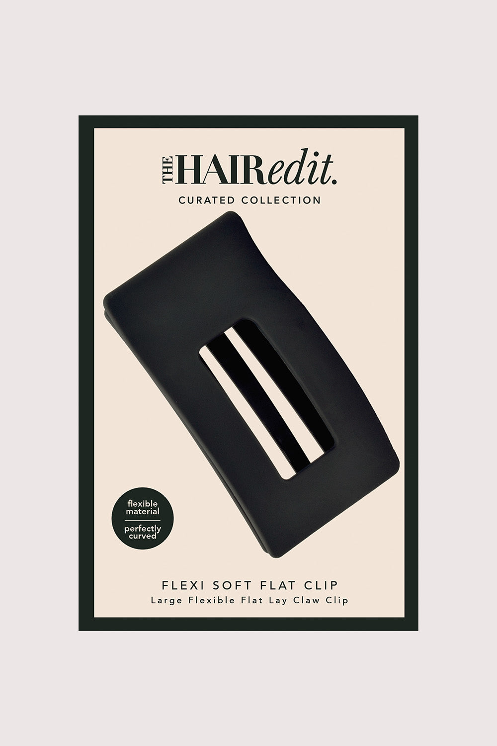 Packaging of The Hair Edit Flexi Soft Flat Lay Claw Clip 7