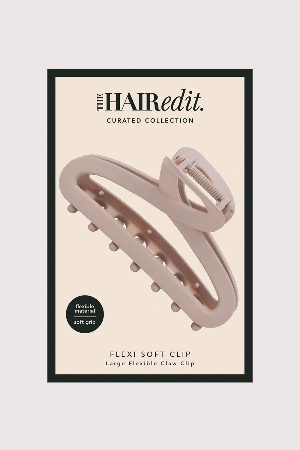 Packaging of The Hair Edit Flexi Soft Claw Clip 6