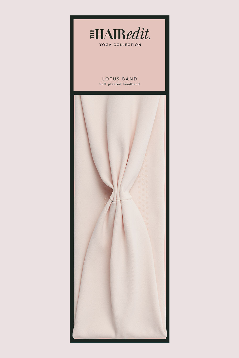 Lotus Soft Pleated Headband packaging