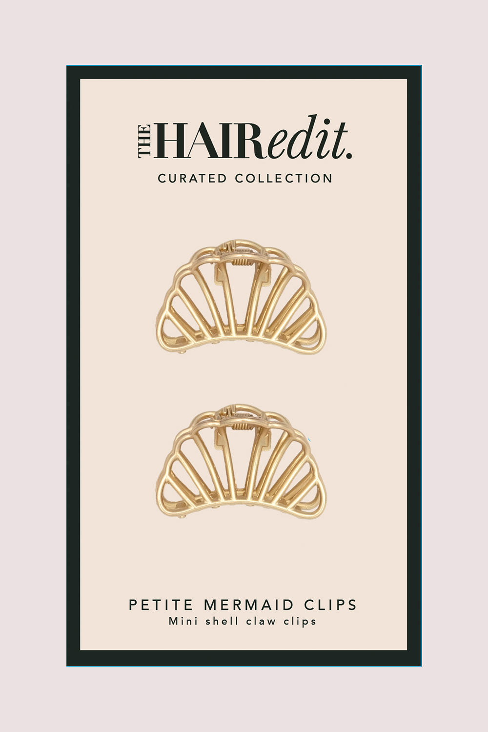 Petite Gilded Mermaid Claw Clips packaging