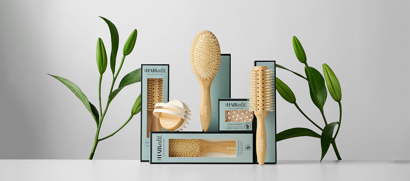 The Glossifier Boar Bristle Bamboo Finishing Brush | The Hair Edit