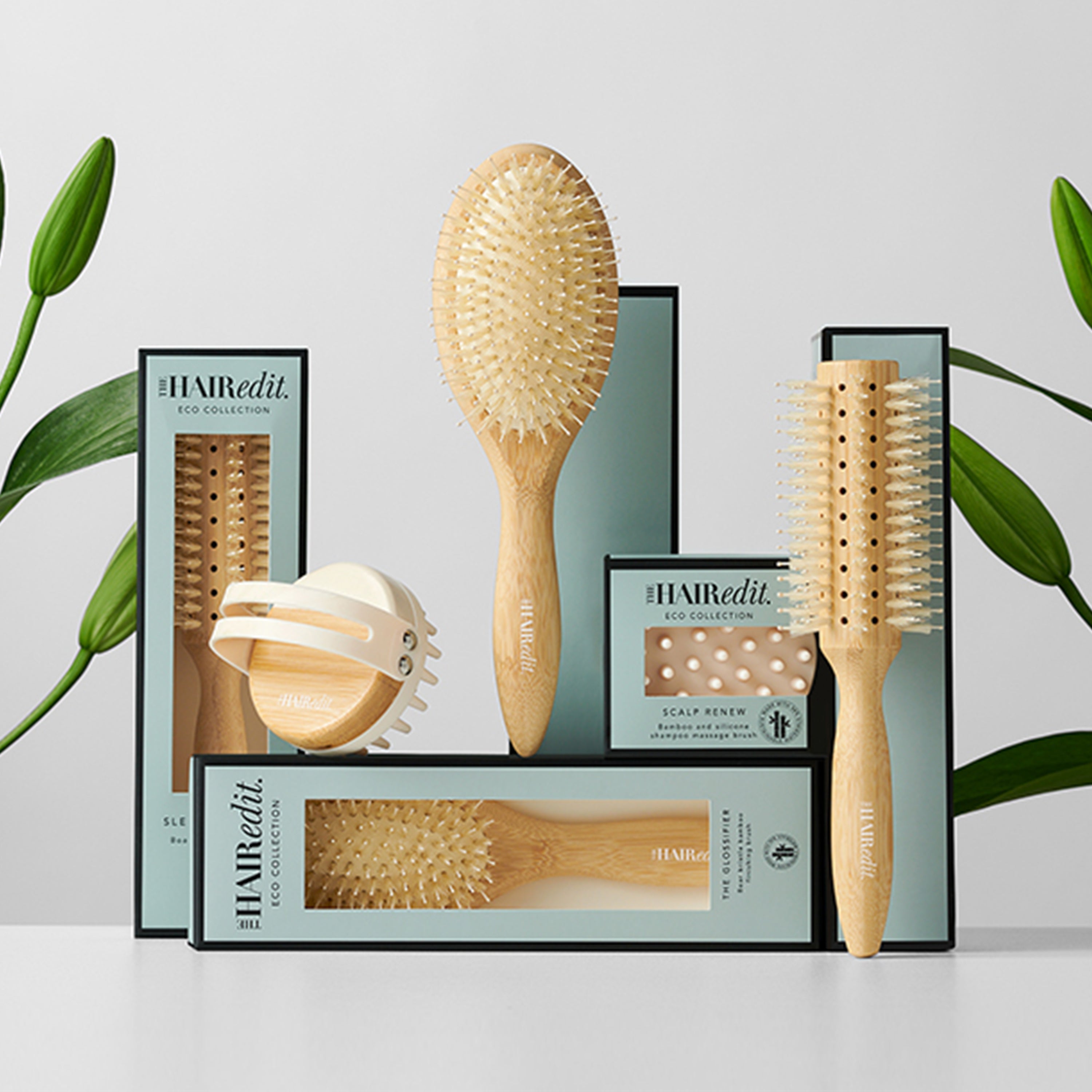 The Glossifier Boar Bristle Bamboo Finishing Brush | The Hair Edit