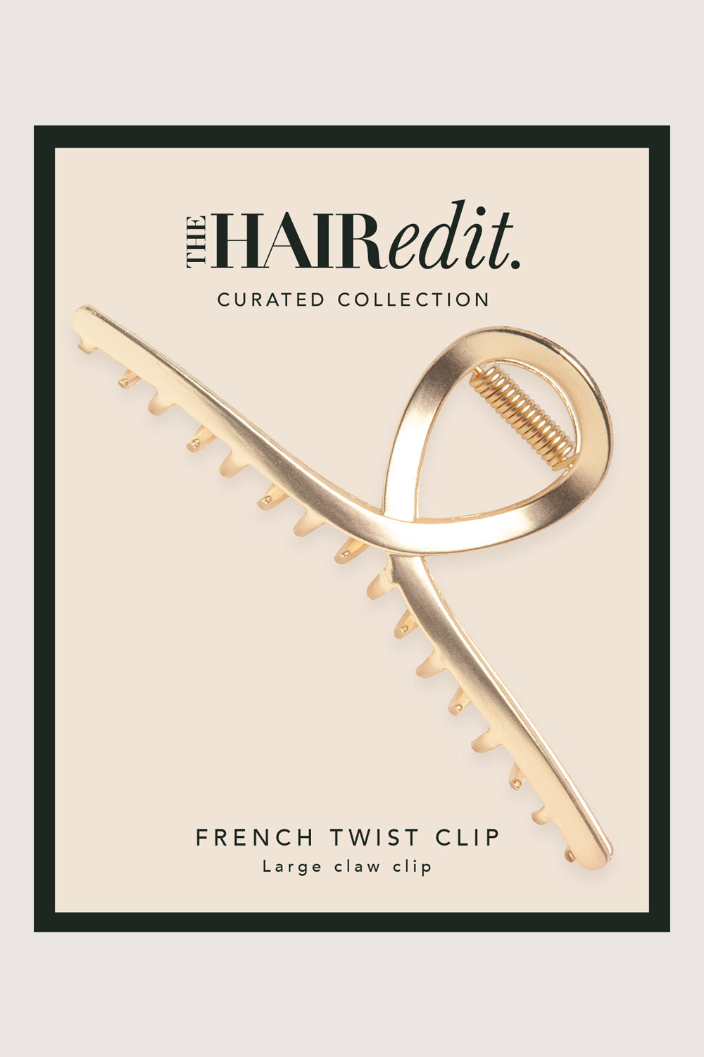 French Twist Claw Clip - Gold10