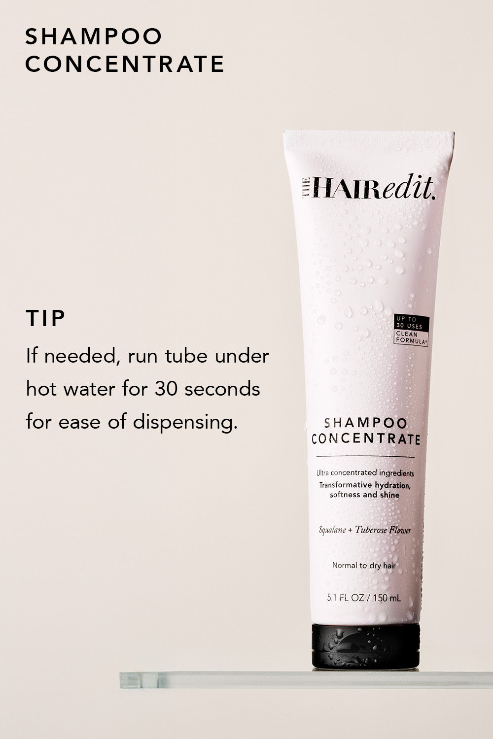 The Hair Edit Shampoo Concentrate Tip Infographic 4