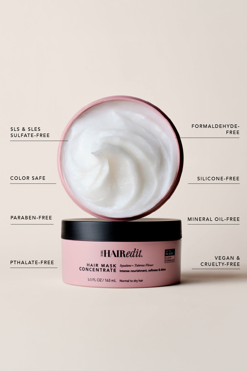 the hair edit leave in conditioner concentrate free from infographic9