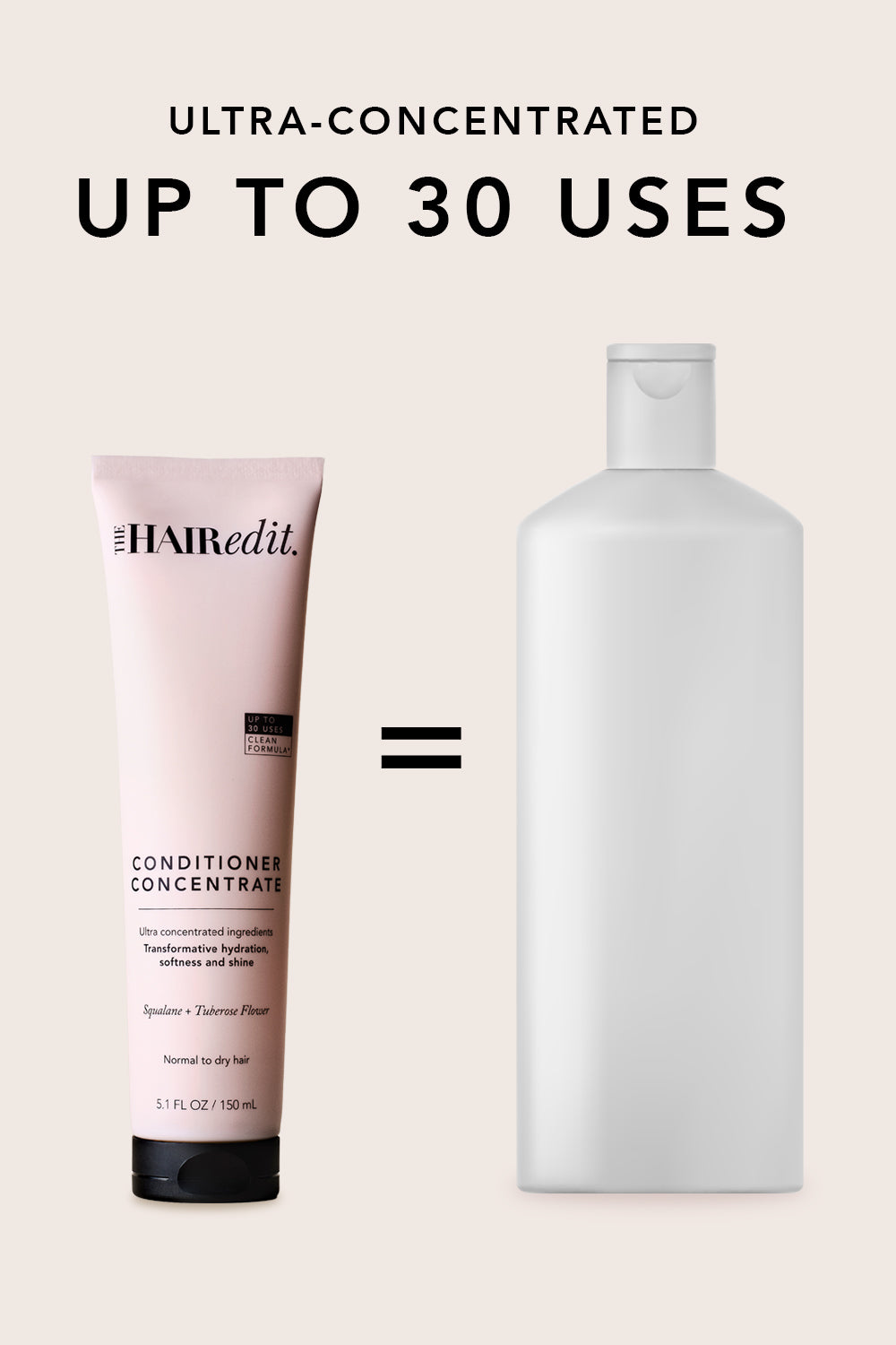the hair edit conditioner concentrate up to 30 uses infographic6