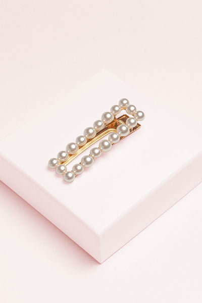 Big Square pearl hair pin - Accessories - Trium Jewelry