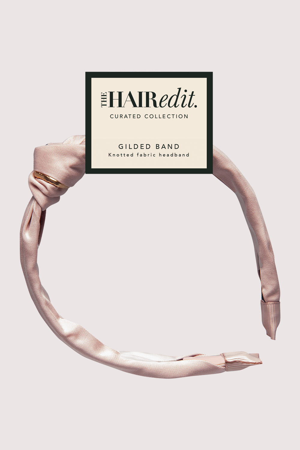 The Hair Edit Gilded Band, Knotted Fabric Headband